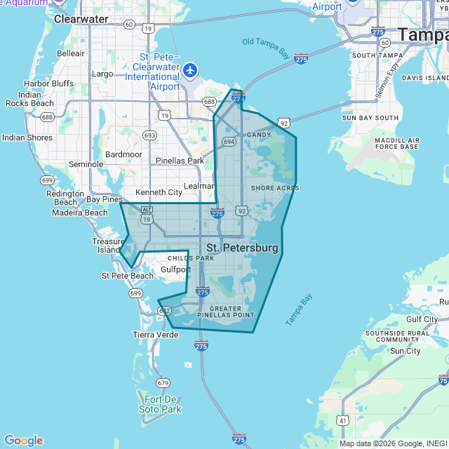 Map of St. Petersburg