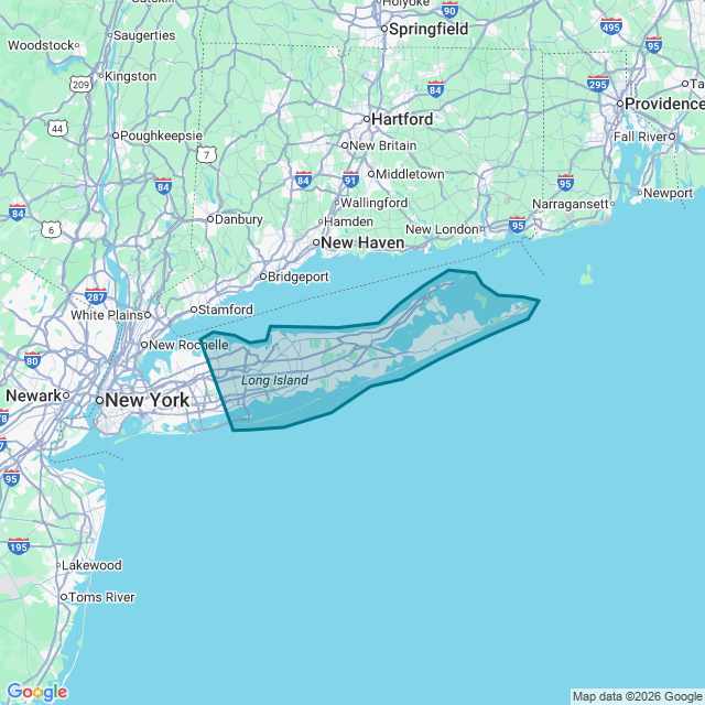 Map of Long Island
