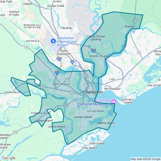 Map of Charleston