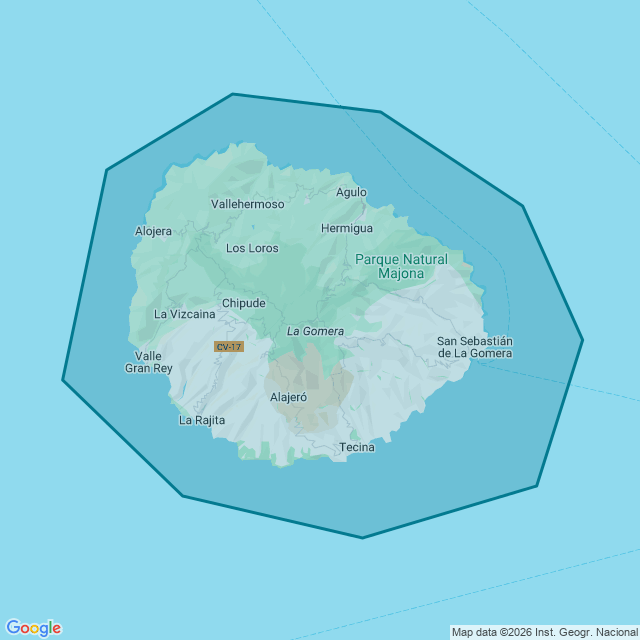 Map of La Gomera