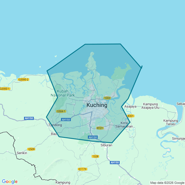 Map of Kuching