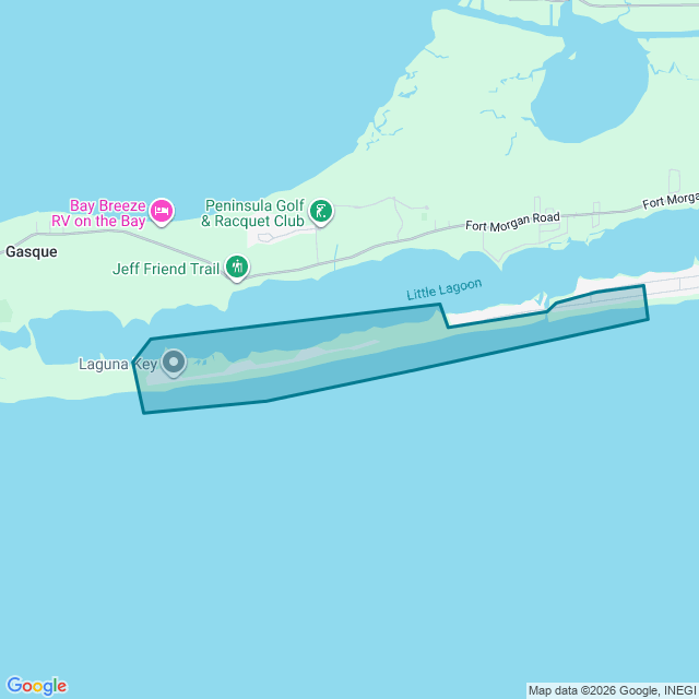 Map of West Beach Blvd