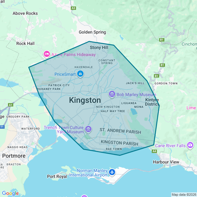 Map of Kingston