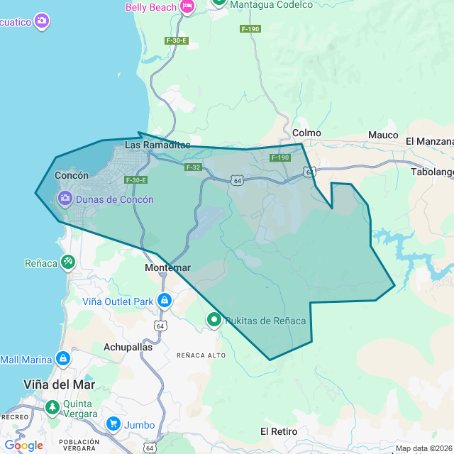 Map of Concon