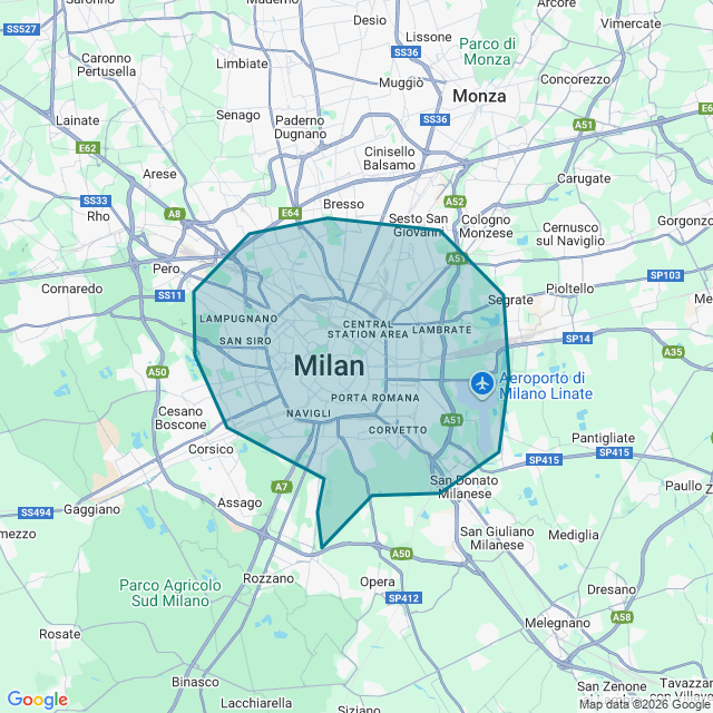 Map of Milano