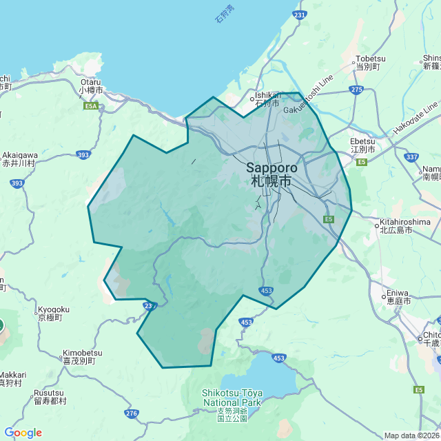 Map of Sapporo