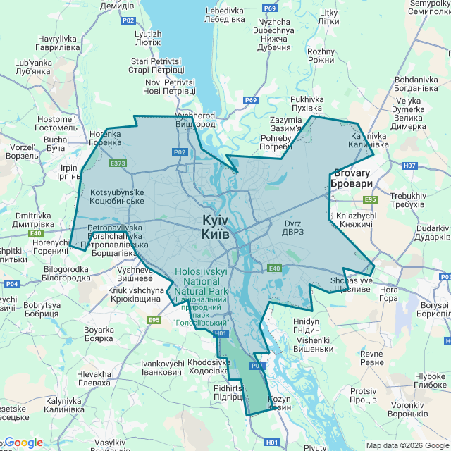 Map of Kyiv
