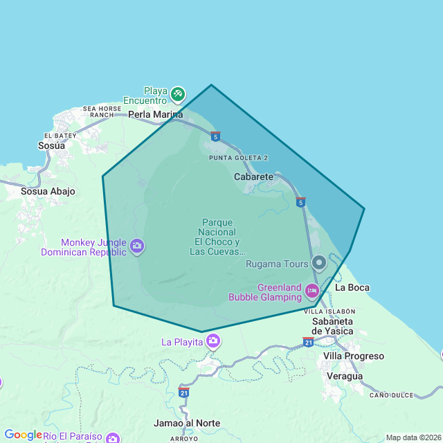 Map of Cabarete