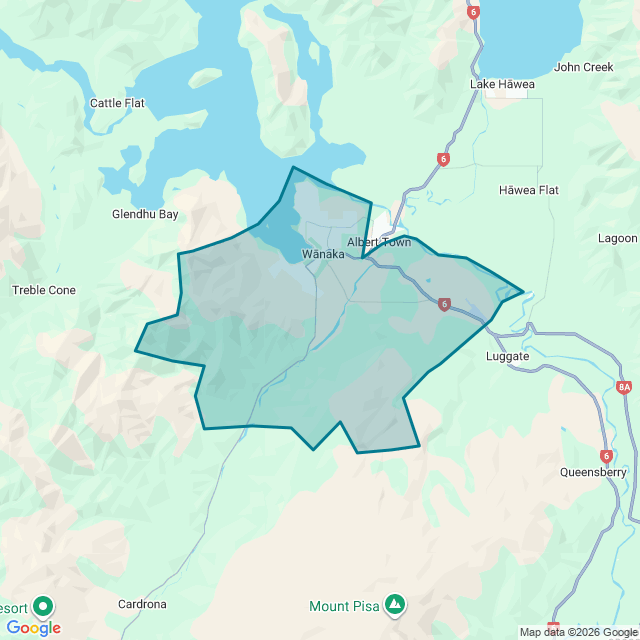 Map of Wanaka