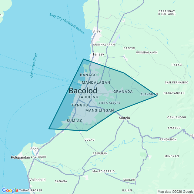 Map of Bacolod