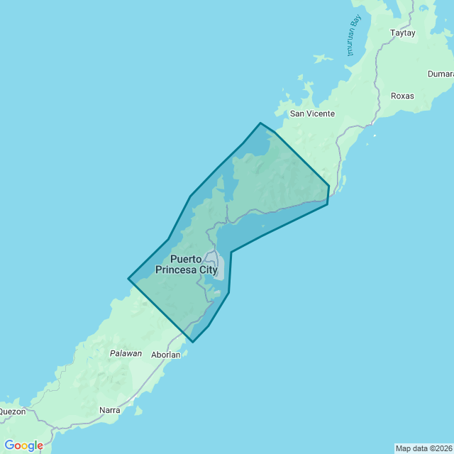 Map of Puerto Princesa City