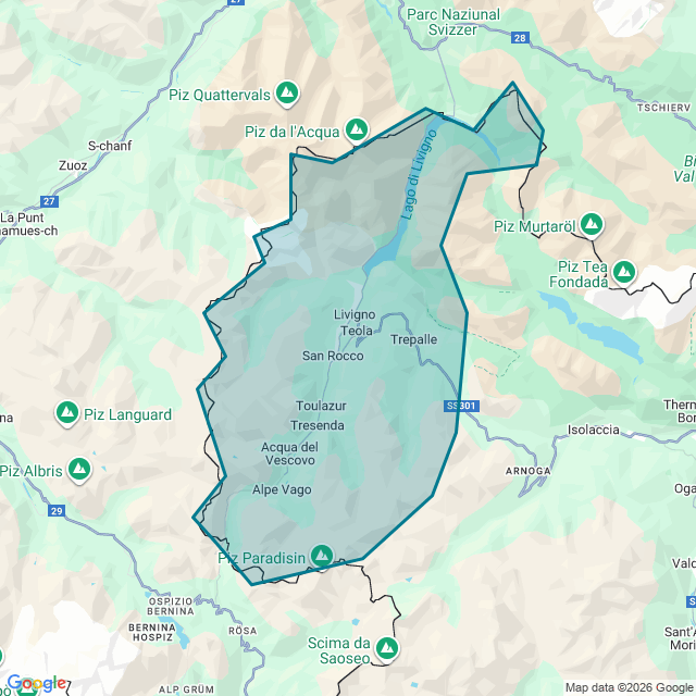 Map of Livigno