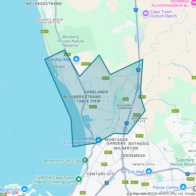 Map of Blouberg