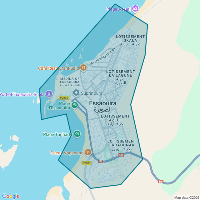 Map of Essaouira