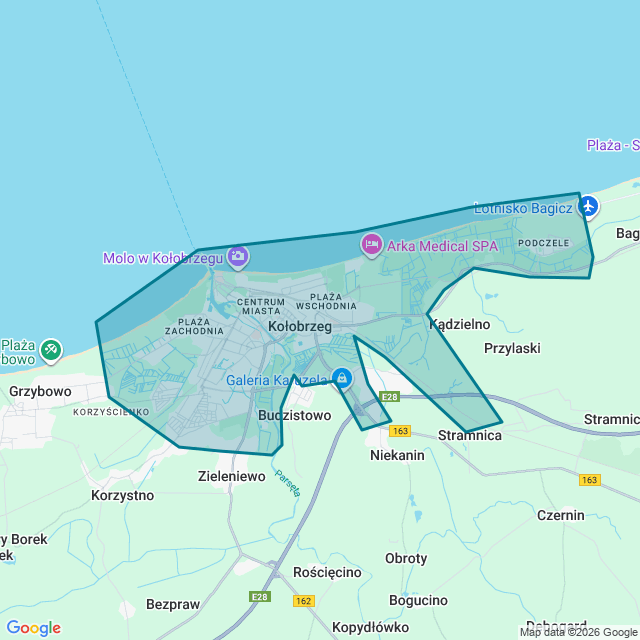 Map of Kolobrzeg