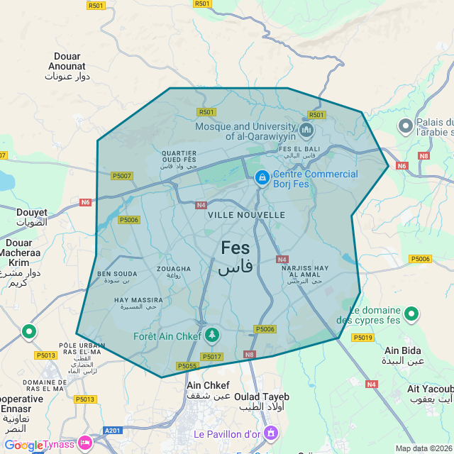 Map of Fez