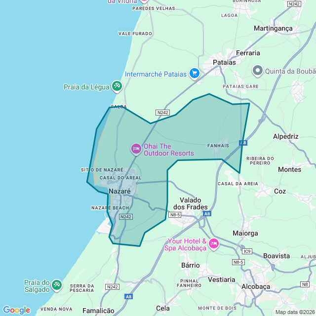 Map of Nazare