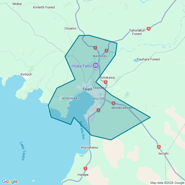 Map of Taupo