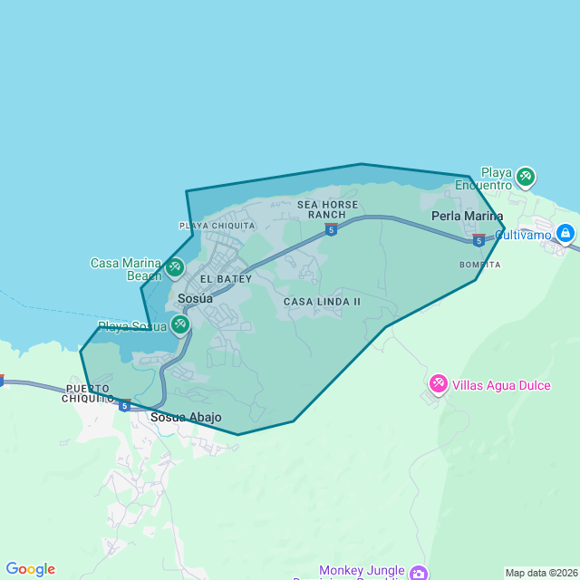 Map of Sosua