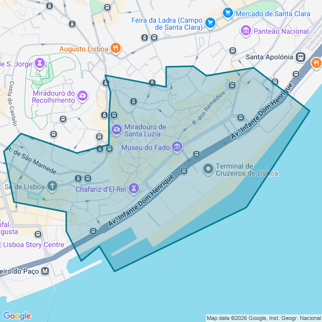 Map of Alfama