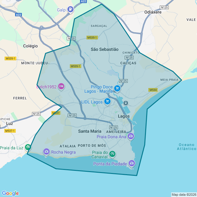 Map of Lagos