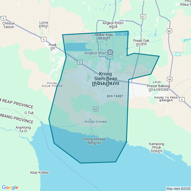 Map of Siem Reap
