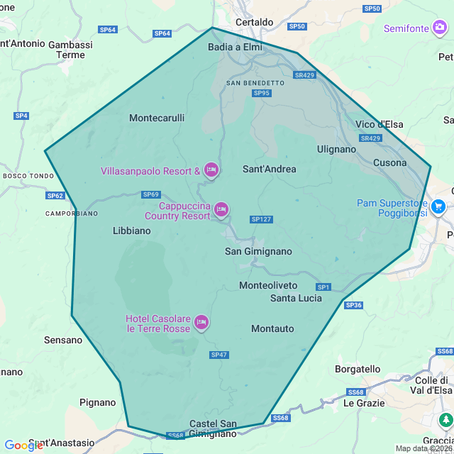 Map of San Gimignano