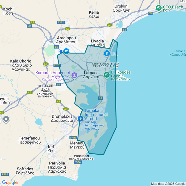 Map of Iskele