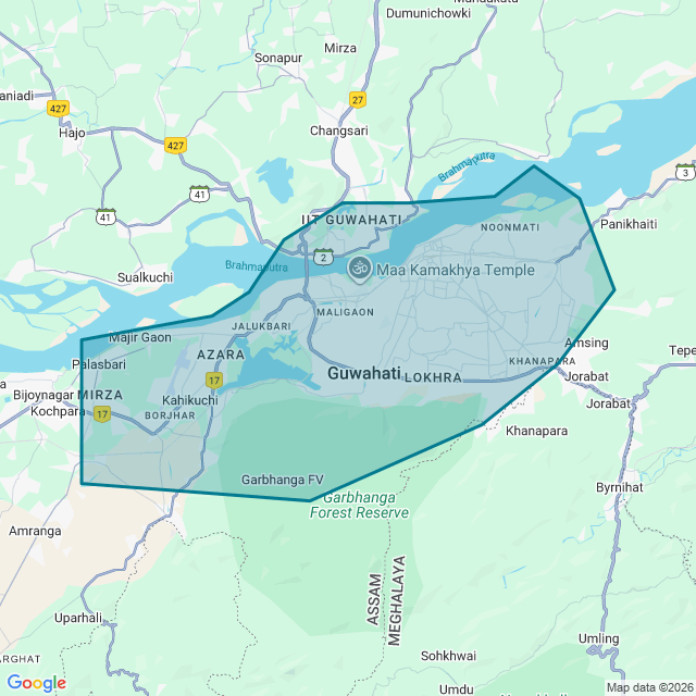 Map of Guwahati