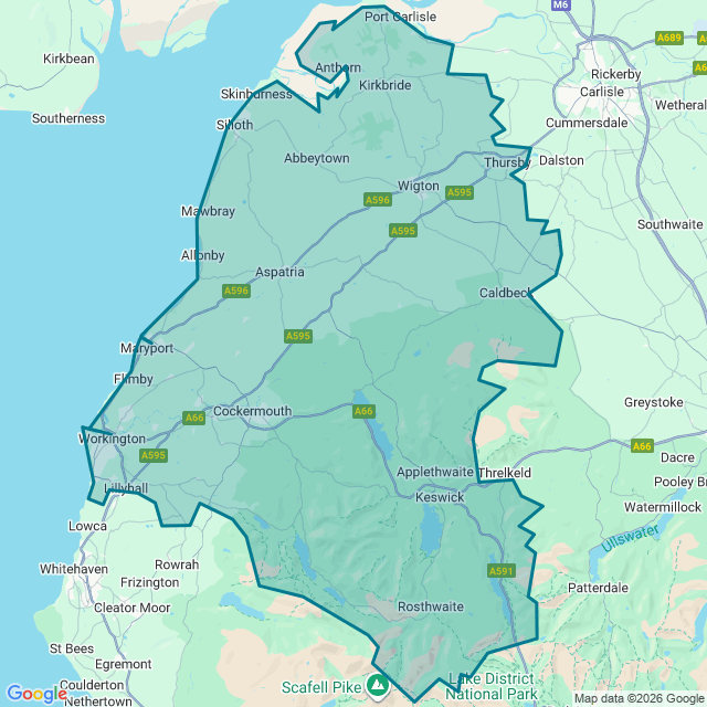Map of Allerdale