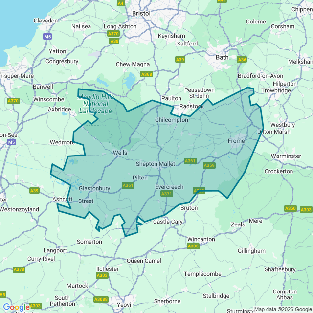 Map of Mendip