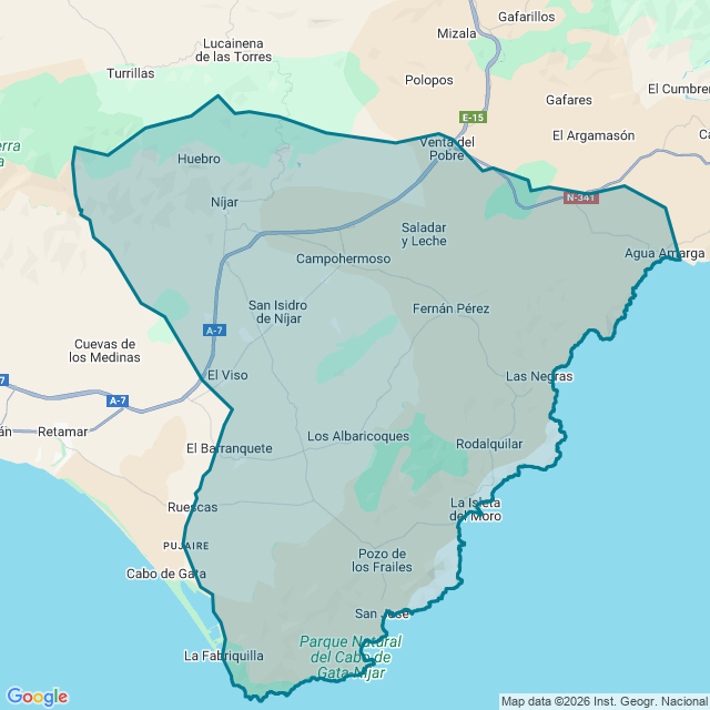 Map of Níjar
