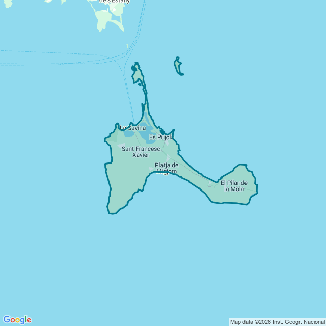 Map of Formentera
