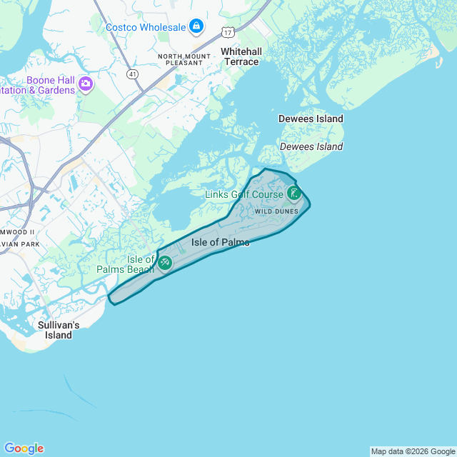 Map of Isle Of Palms