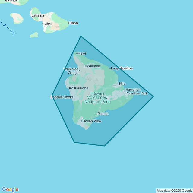 Map of Big Island