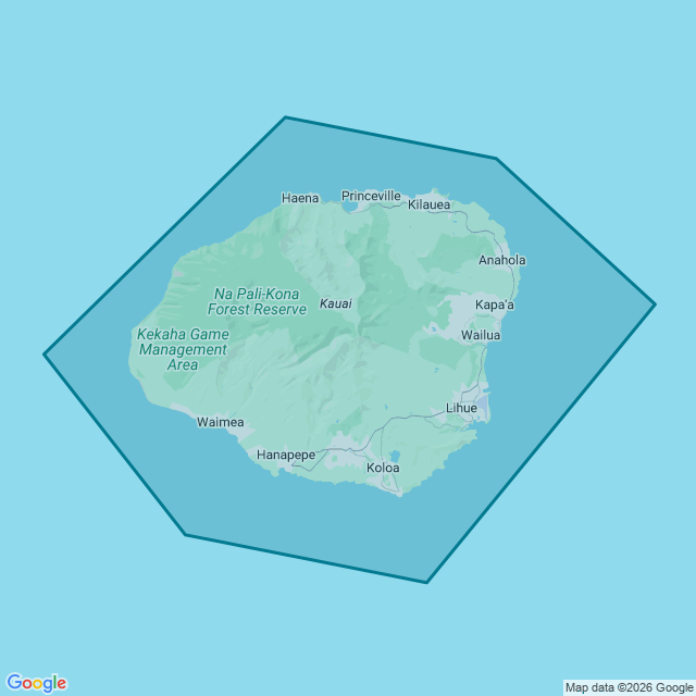 Map of Kaui