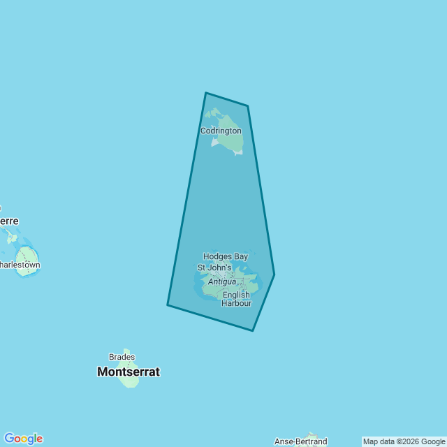 Map of Antigua And Barbuda