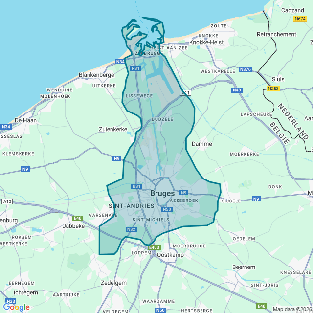 Map of Brugge