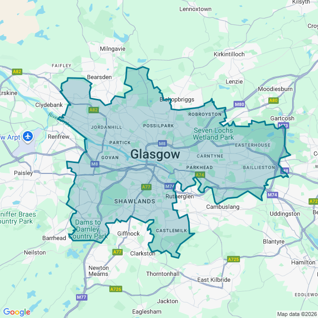 Map of Glasgow