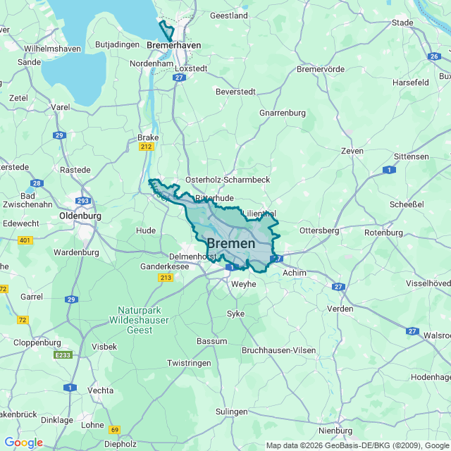 Map of Bremen