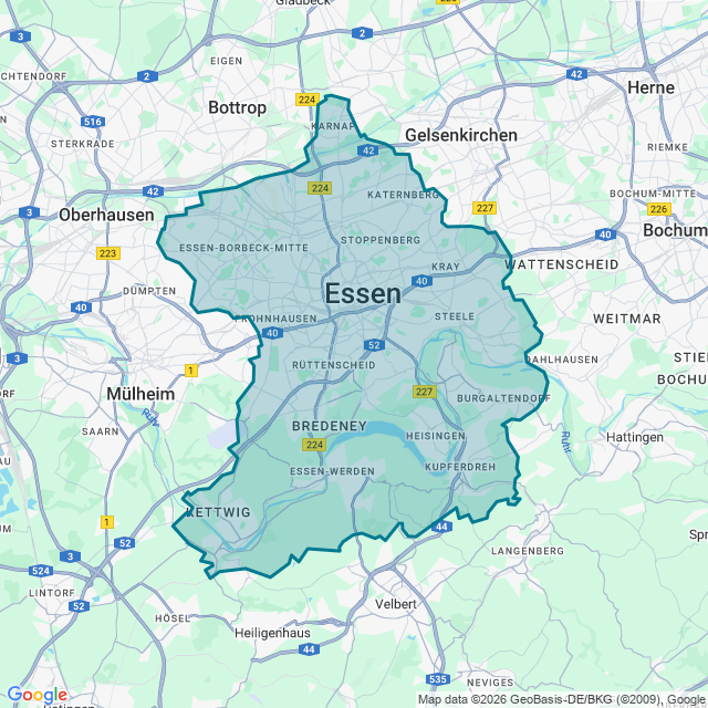 Map of Essen