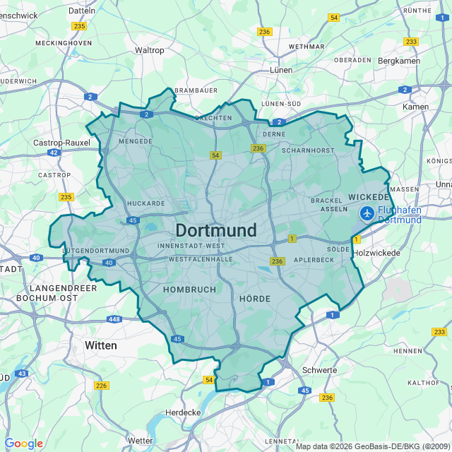 Map of Dortmund