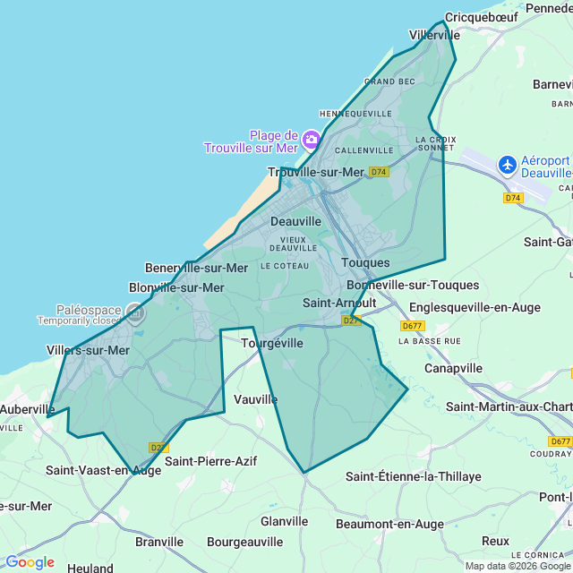 Map of Trouville Sur Mer
