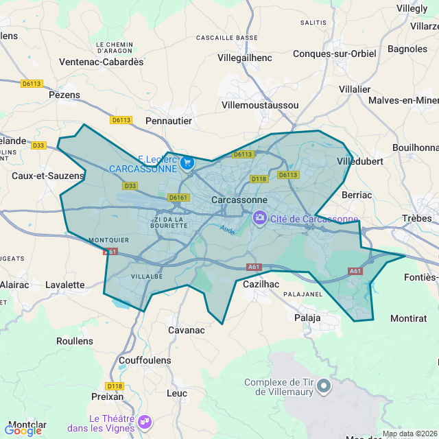 Map of Carcassonne