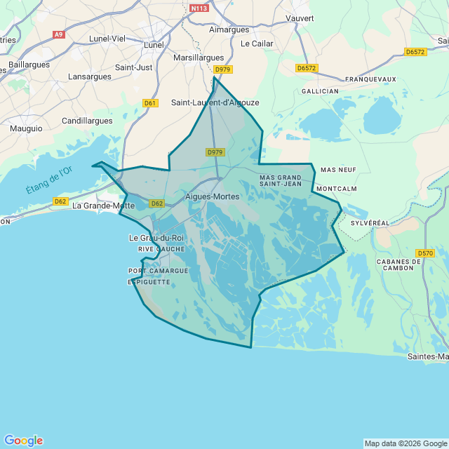 Map of Aigues Mortes