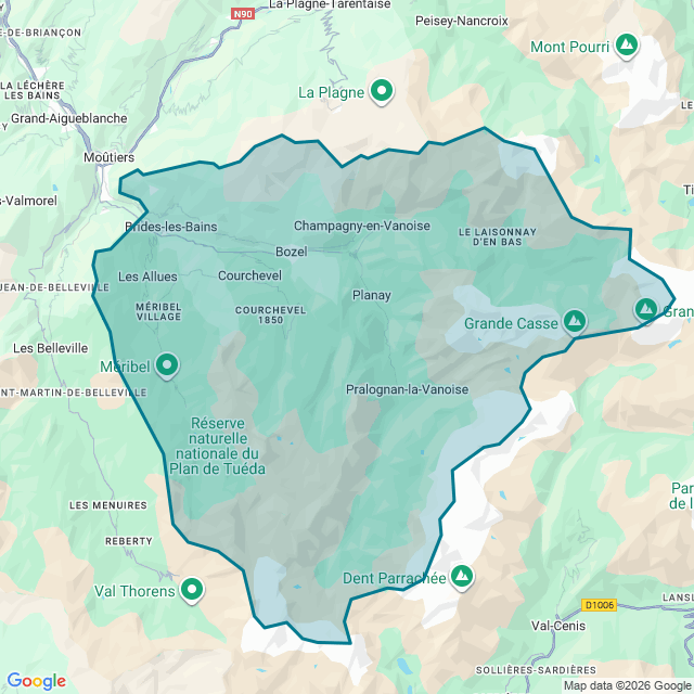 Map of Bozel