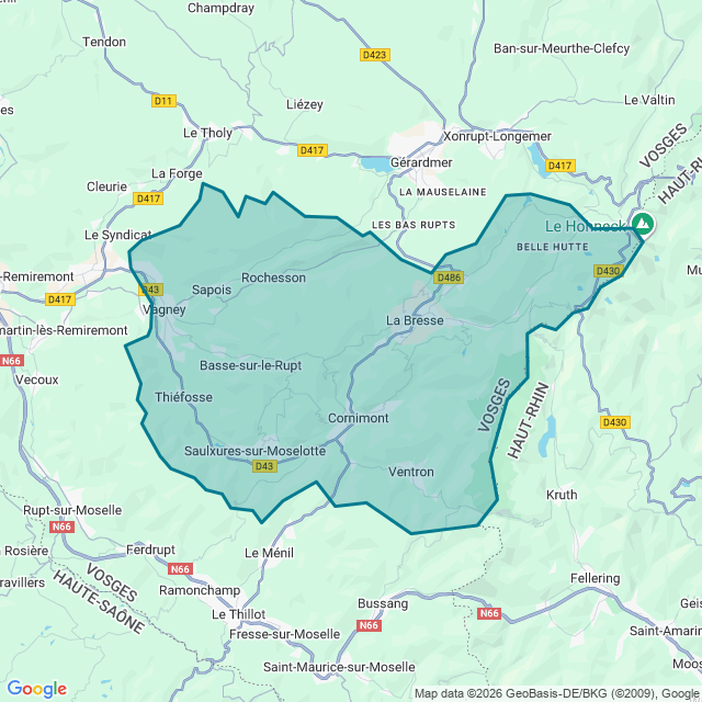 Map of Saulxures Sur Moselotte