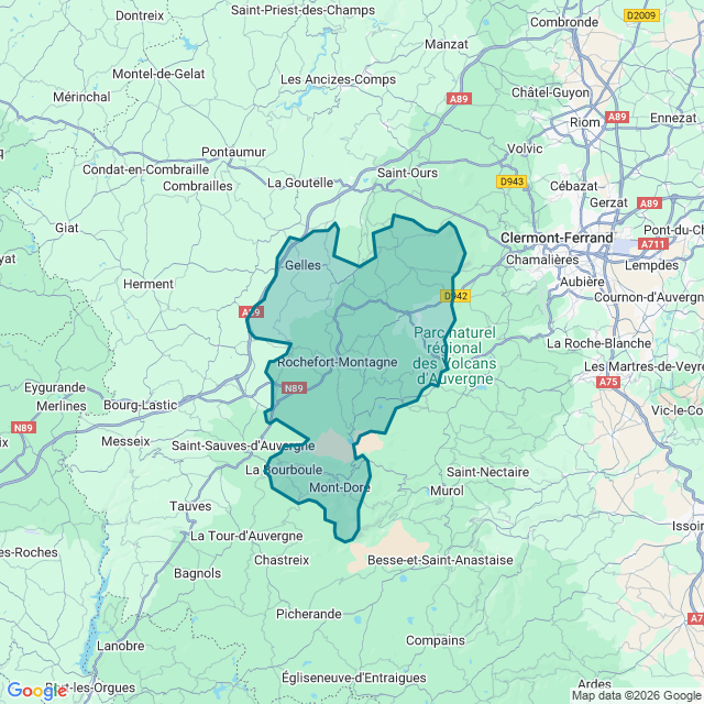 Map of Rochefort Montagne
