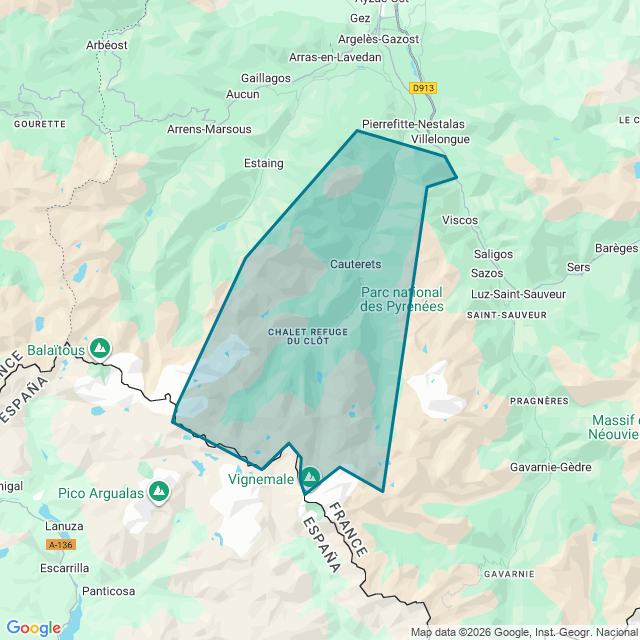Map of Cauterets
