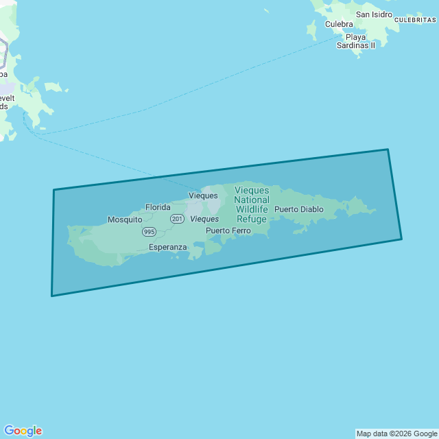 Map of Vieques